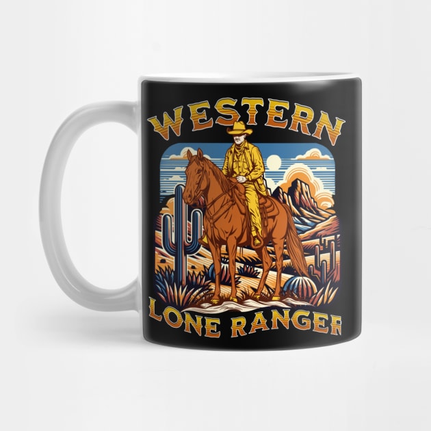 Western Lone Ranger Cowboy Tee by Urbanprint